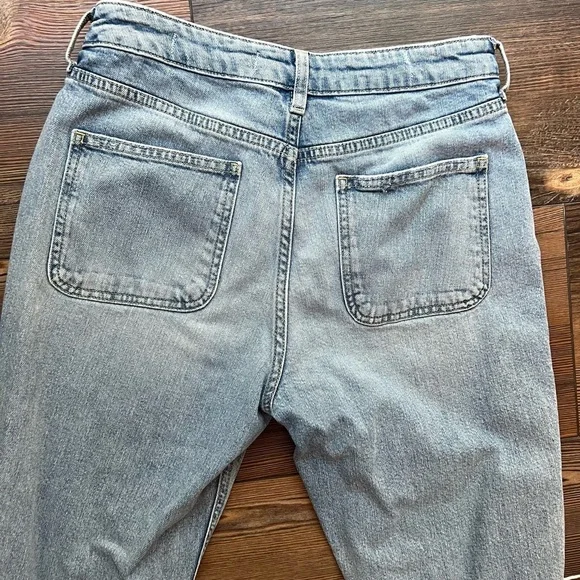 Anthropologie PILCRO distressed high-rise slim jeans size 29 petite light wash - Picture 14 of 16
